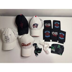 Lot of Ohio Apparel Hat Scrunchies Bag Dayton Flyers Cleveland Cavs Blue Jackets